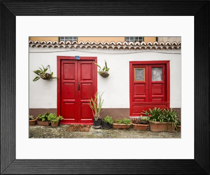 Framed Print : Spain, Canary Islands, La Palma Island, San Andres, village buildings Framed Print : Spain, Canary Islands, La Palma Island, San Andres, village buildings