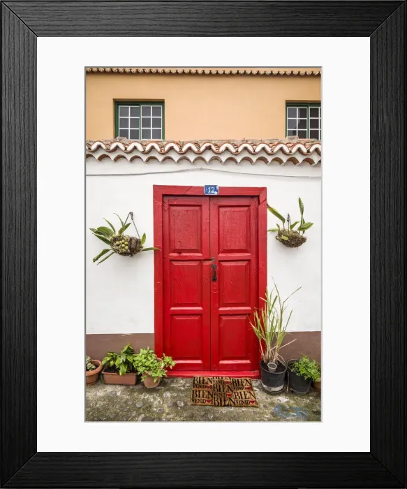 Framed Print : Spain, Canary Islands, La Palma Island, San Andres, village buildings Framed Print : Spain, Canary Islands, La Palma Island, San Andres, village buildings