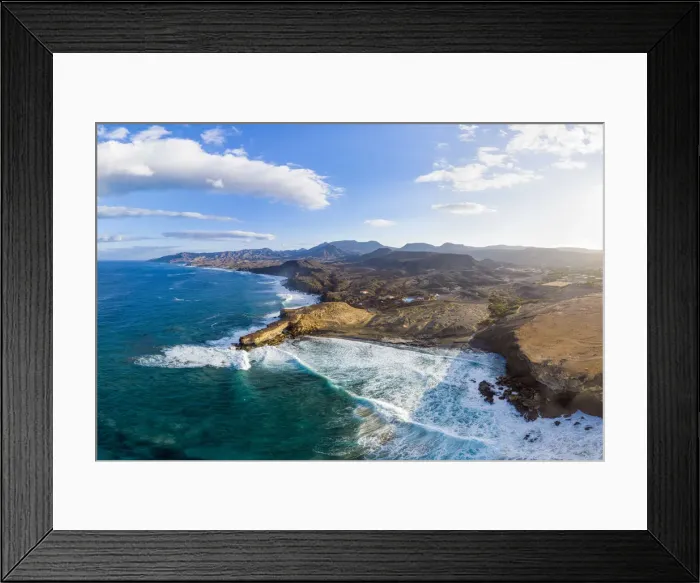 Framed Print : Spain, Canary Islands, Fuerteventura, La Pared and Playa Pared Framed Print : Spain, Canary Islands, Fuerteventura, La Pared and Playa Pared