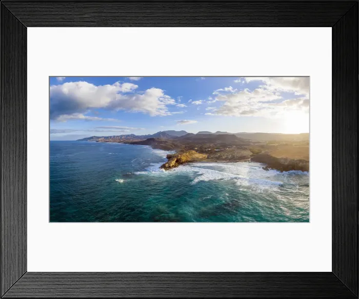 Framed Print : Spain, Canary Islands, Fuerteventura, La Pared and Playa Pared Framed Print : Spain, Canary Islands, Fuerteventura, La Pared and Playa Pared
