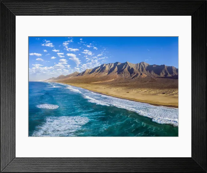 Framed Print : Spain, Canary Islands, Fuerteventura, Parque Natural Jandia