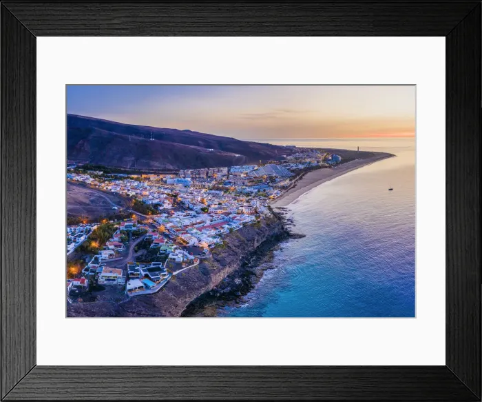 Framed Print : Spain, Canary Islands, Fuerteventura, Morro Jable and Playa del Matorral Framed Print : Spain, Canary Islands, Fuerteventura, Morro Jable and Playa del Matorral
