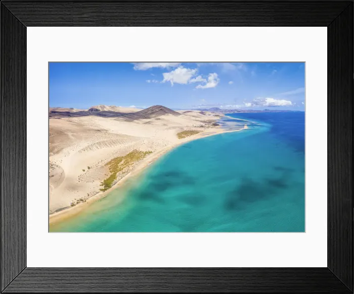 Framed Print : Spain, Canary Islands, Fuerteventura, Jandia Peninsula, Risco del Paso