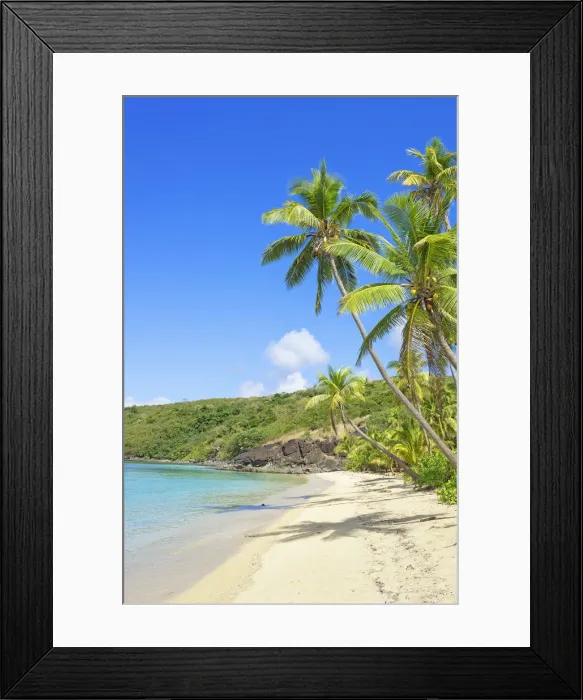 Framed Print : Tropical beach, Drawaqa Island, Yasawa island group, Fiji, South Pacific islands Framed Print : Tropical beach, Drawaqa Island, Yasawa island group, Fiji, South Pacific islands