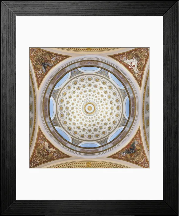 Framed Print : Ceiling of The National Library of Finland, Helsinki, Finland Framed Print : Ceiling of The National Library of Finland, Helsinki, Finland