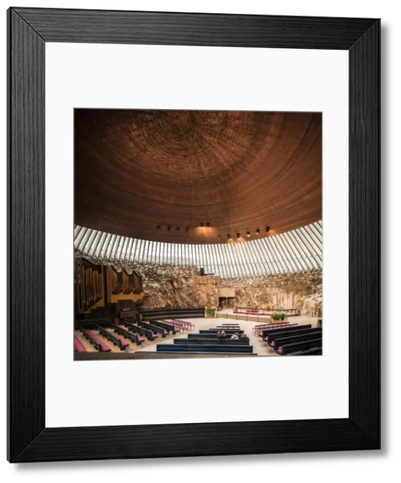 Framed Print : Interior of Temppeliaukion Church, Helsinki, Finland Framed Print : Interior of Temppeliaukion Church, Helsinki, Finland