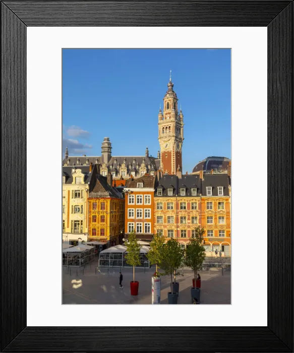 Framed Print : The Grand Place and Lille Chamber of Commerce Belfry, Lille, France Framed Print : The Grand Place and Lille Chamber of Commerce Belfry, Lille, France