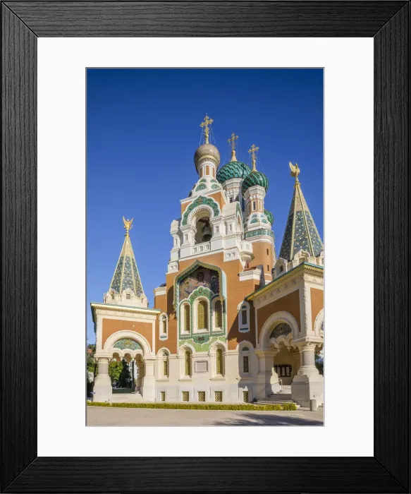 Framed Print : St Nicholas Russian Orthodox Cathedral, Nice, South of France Framed Print : St Nicholas Russian Orthodox Cathedral, Nice, South of France