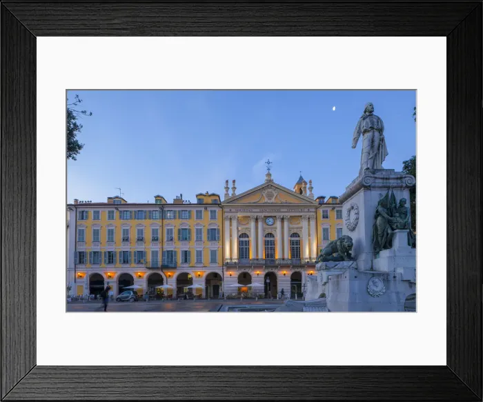 Framed Print : Statue of Garibaldi, Place Garibaldi, Nice, South of France