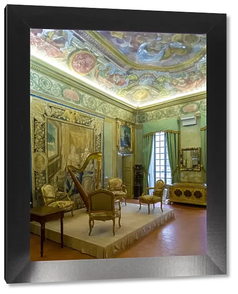 Antechamber in Lascaris Palace, Nice, South of France