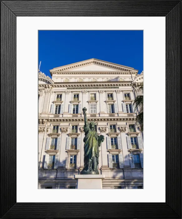 Framed Print : Statue of Liberty, Opera House, Quai des Etats Unis, Nice, South of France Framed Print : Statue of Liberty, Opera House, Quai des Etats Unis, Nice, South of France