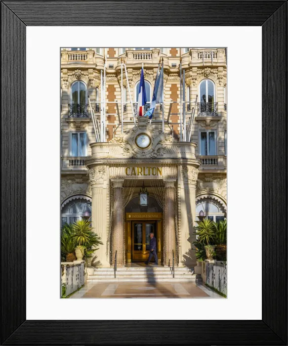 Framed Print : InterContinental Carlton Cannes Hotel, Cannes, South of France Framed Print : InterContinental Carlton Cannes Hotel, Cannes, South of France