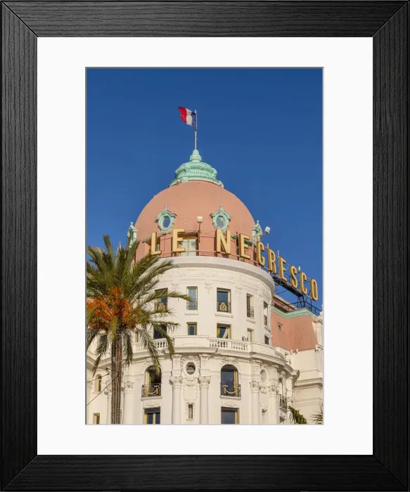Framed Print : The Hotel Negresco, Promenade des Anglais, Baie des Anges, Nice, South of France Framed Print : The Hotel Negresco, Promenade des Anglais, Baie des Anges, Nice, South of France
