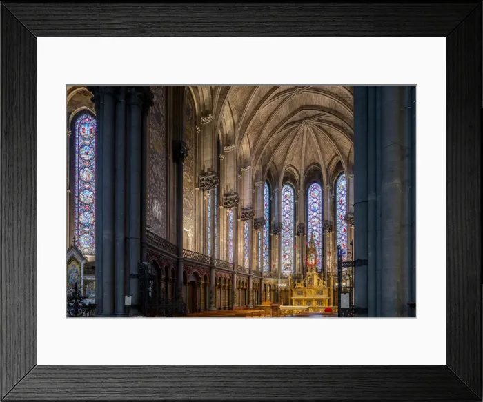 Framed Print : Interior of Lille Cathedral, the Basilica of Notre Dame de la Treille, Lille, France Framed Print : Interior of Lille Cathedral, the Basilica of Notre Dame de la Treille, Lille, France