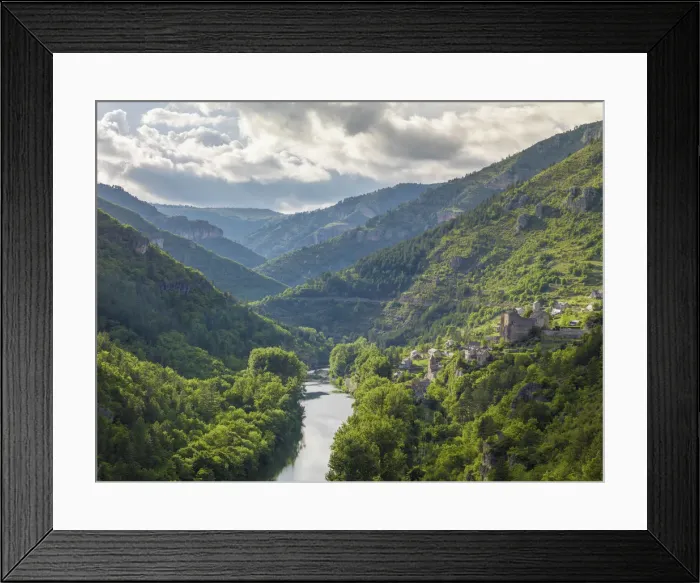 Framed Print : France, Lozere, Longuedoc-Roussillon, Gorges du Tarn, overview Framed Print : France, Lozere, Longuedoc-Roussillon, Gorges du Tarn, overview