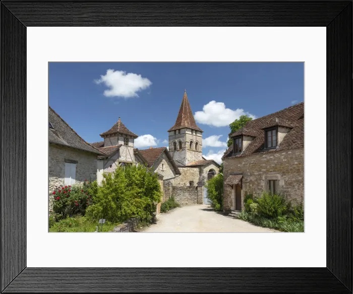 Framed Print : France, Lot, Carennac, labelled Les Plus Beaux Villages de France Framed Print : France, Lot, Carennac, labelled Les Plus Beaux Villages de France