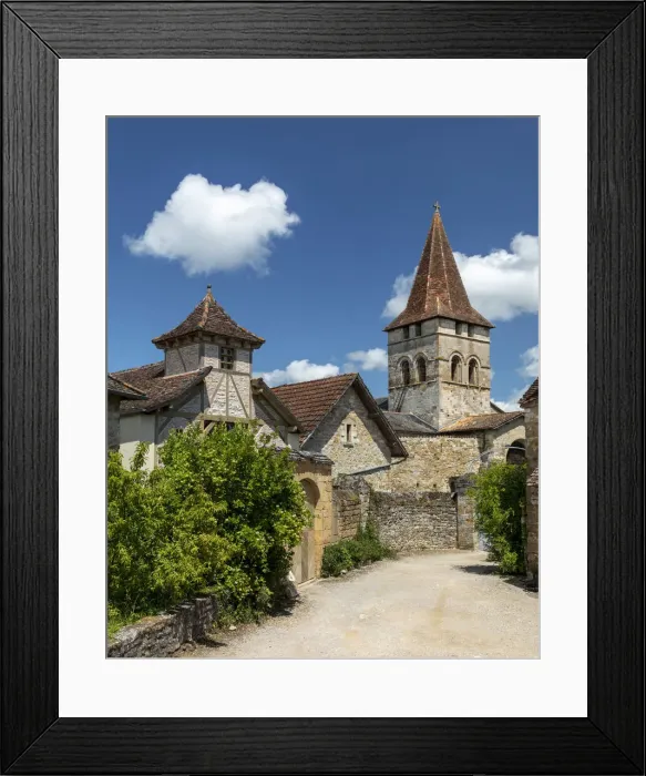 Framed Print : France, Lot, Carennac, labelled Les Plus Beaux Villages de France Framed Print : France, Lot, Carennac, labelled Les Plus Beaux Villages de France