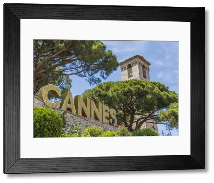 Framed Print : Cannes sign at Cannes Castle Museum, old quarter of Le Suquet, Cannes, Cote D Azur Framed Print : Cannes sign at Cannes Castle Museum, old quarter of Le Suquet, Cannes, Cote D Azur