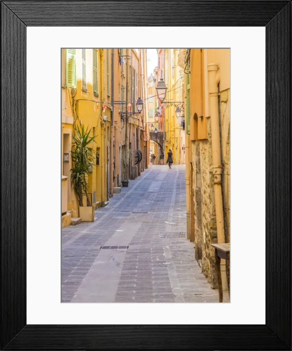 Framed Print : Menton, Alpes-Maritimes, Provence-Alpes-Cote D Azur, French Riviera, France