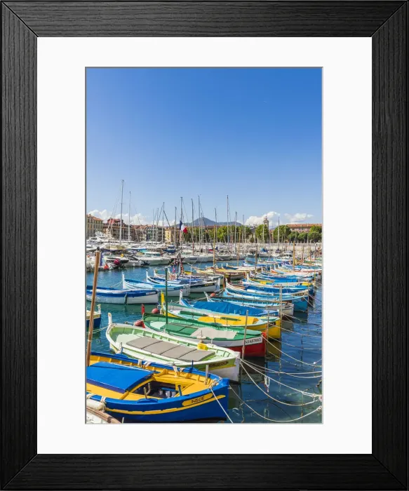 Framed Print : Port Lympia, Nice, Alpes-Maritimes, Provence-Alpes-Cote D Azur, French Riviera Framed Print : Port Lympia, Nice, Alpes-Maritimes, Provence-Alpes-Cote D Azur, French Riviera