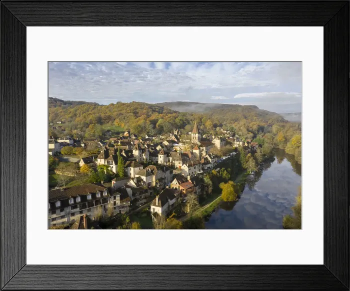 Framed Print : France, Midi-Pyrenees, Lot, Carennac, labelled Les Plus Beaux Villages de France Framed Print : France, Midi-Pyrenees, Lot, Carennac, labelled Les Plus Beaux Villages de France