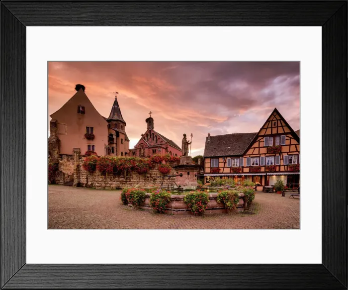 Framed Print : Eguisheim at Sunset, Alsace, France Framed Print : Eguisheim at Sunset, Alsace, France