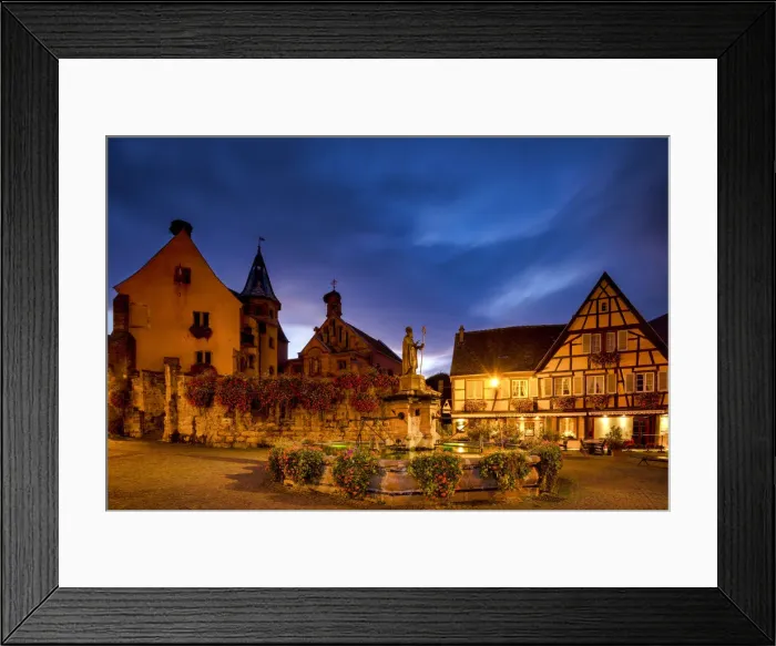 Framed Print : Eguisheim at Night, Alsace, France Framed Print : Eguisheim at Night, Alsace, France
