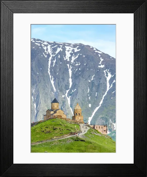 Framed Print : Gergeti Trinity Church, Stepantsminda, Mtskheta-Mtianeti, Georgia Framed Print : Gergeti Trinity Church, Stepantsminda, Mtskheta-Mtianeti, Georgia