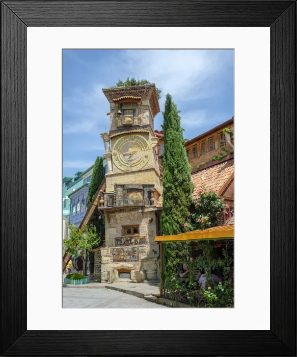 Framed Print : Clocktower of puppet theater Rezo Gabriadze, Tbilisi (Tiflis), Georgia Framed Print : Clocktower of puppet theater Rezo Gabriadze, Tbilisi (Tiflis), Georgia