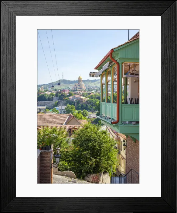 Framed Print : Buildings in old town, Tbilisi (Tiflis), Georgia Framed Print : Buildings in old town, Tbilisi (Tiflis), Georgia
