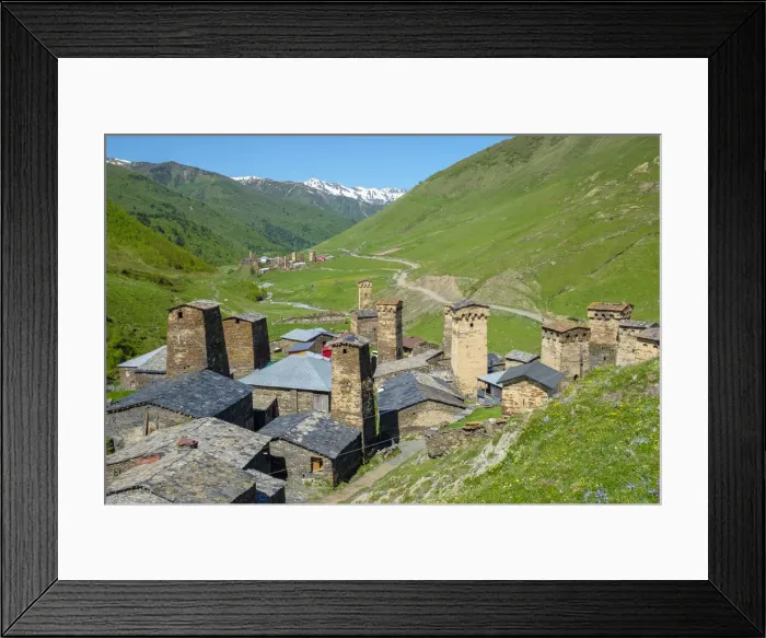 Framed Print : Stone tower houses in Chazhashi, Ushguli, Samegrelo-Zemo Svaneti region, Georgia Framed Print : Stone tower houses in Chazhashi, Ushguli, Samegrelo-Zemo Svaneti region, Georgia