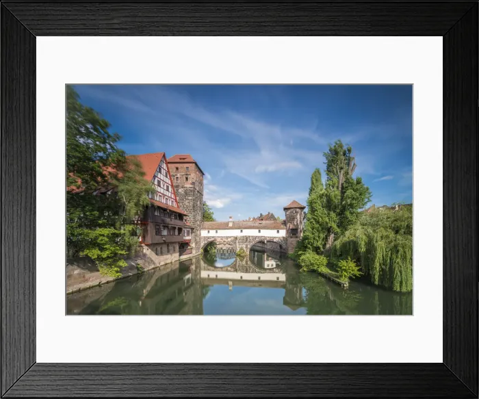 Framed Print : View of Galerie im Henkerhaus, Wasserturm (Water tower) and Weinstadel taken from Maxbrucke, Nuremberg, Middle Franconia, Bavaria, Germany Framed Print : View of Galerie im Henkerhaus, Wasserturm (Water tower) and Weinstadel taken from Maxbrucke, Nuremberg, Middle Franconia, Bavaria, Germany