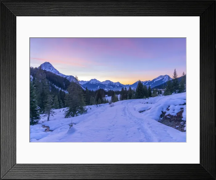 Framed Print : Sunset over Ehrwalder Alm, Ehrwald, Tyrol, Austria Framed Print : Sunset over Ehrwalder Alm, Ehrwald, Tyrol, Austria