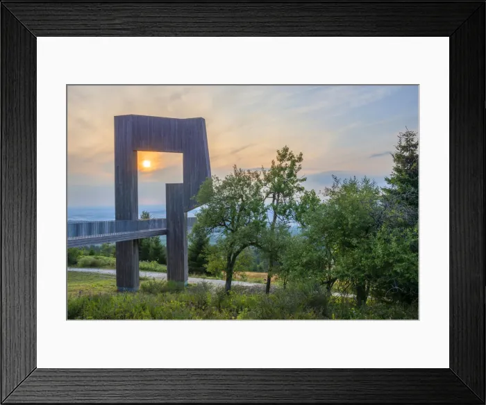 Framed Print : Windklang sculpture on Erbeskopf, highest mountain of the Hunsruck, Hunsruck National Parc, Rhineland-Palatinate, Germany Framed Print : Windklang sculpture on Erbeskopf, highest mountain of the Hunsruck, Hunsruck National Parc, Rhineland-Palatinate, Germany