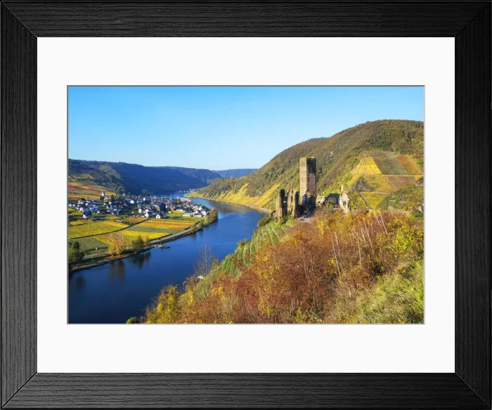 Framed Print : Castle ruin Metternich, Beilstein, Mosel valley, Rhineland-Palatinate, Germany Framed Print : Castle ruin Metternich, Beilstein, Mosel valley, Rhineland-Palatinate, Germany