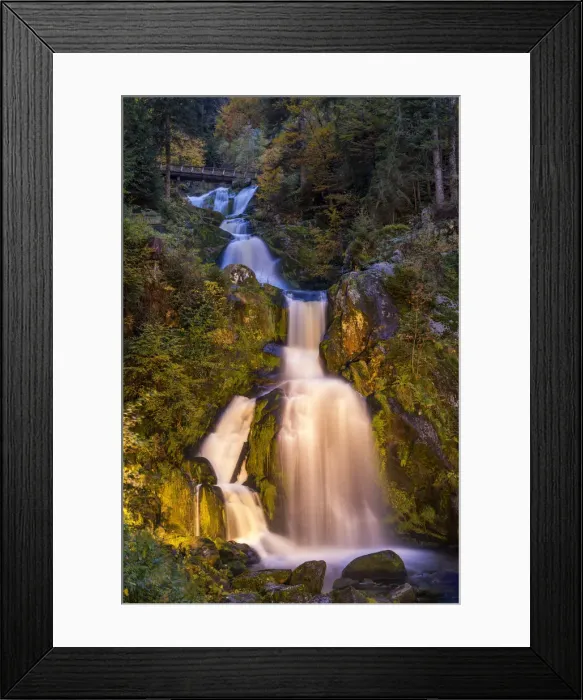 Framed Print : Triberg Waterfall at Night, Baden-Wurttemberg, Germany Framed Print : Triberg Waterfall at Night, Baden-Wurttemberg, Germany