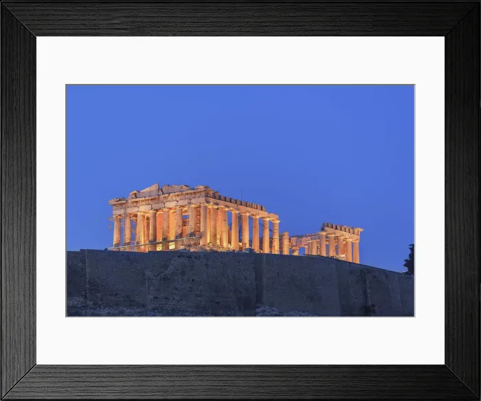 Framed Print : The Acropolis illuminated by floodlight, Athens, Greece Framed Print : The Acropolis illuminated by floodlight, Athens, Greece