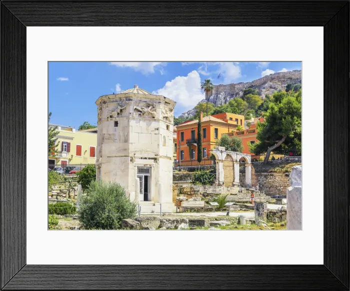 Framed Print : Remains of the Roman Agora and Tower of Winds, Athens, Greece Framed Print : Remains of the Roman Agora and Tower of Winds, Athens, Greece