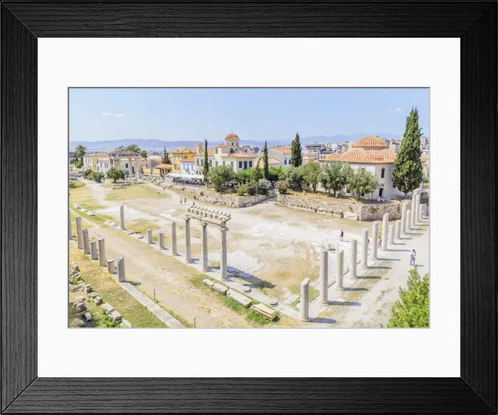 Framed Print : Roman Agora, elevated view, Athens, Greece, Europe Framed Print : Roman Agora, elevated view, Athens, Greece, Europe
