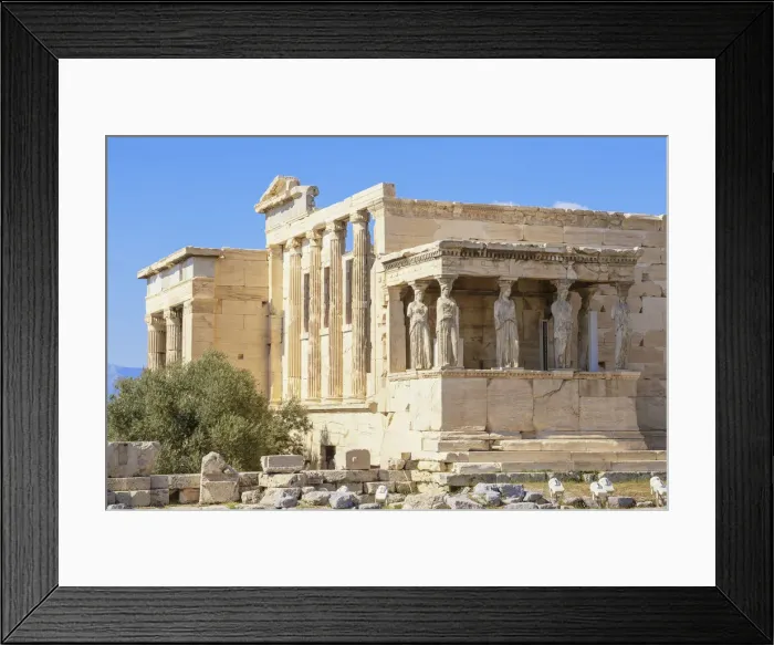 Framed Print : Porch of Caryatids, Erechtheion Temple, Acropolis, Athens, Greece Framed Print : Porch of Caryatids, Erechtheion Temple, Acropolis, Athens, Greece