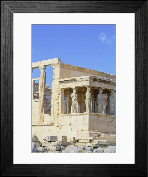 Framed Print : Porch of Caryatids, Erechtheion Temple, Acropolis, Athens, Greece Framed Print : Porch of Caryatids, Erechtheion Temple, Acropolis, Athens, Greece