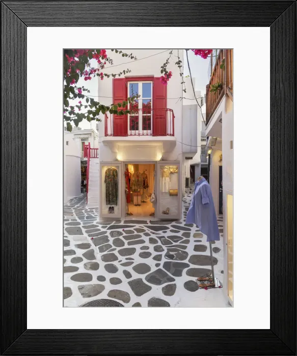 Framed Print : Mykonos Town, Mykonos, Cyclades Islands, Greece