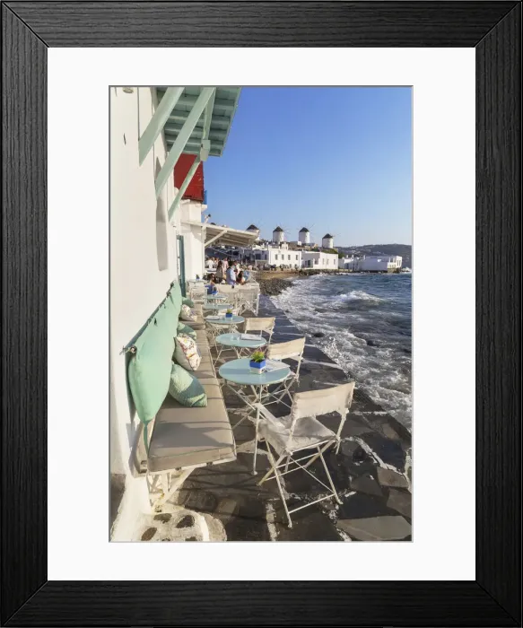 Framed Print : Little Venice, Mykonos Town, Mykonos, Cyclades Islands, Greece Framed Print : Little Venice, Mykonos Town, Mykonos, Cyclades Islands, Greece
