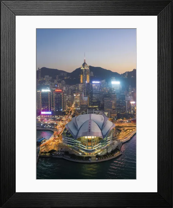 Framed Print : China, Hong Kong, Victoria Harbour and Hong Kong Island skyline Framed Print : China, Hong Kong, Victoria Harbour and Hong Kong Island skyline
