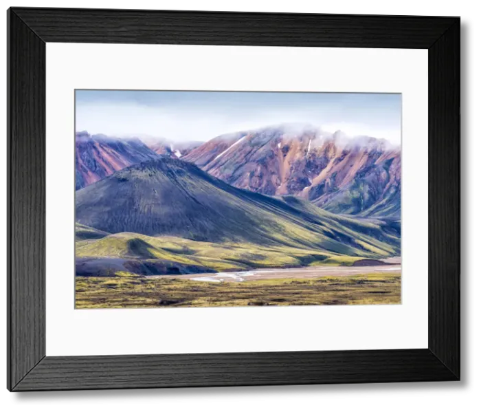 Framed Print : Mountains in Landmannalaugar, Highlands, Iceland Framed Print : Mountains in Landmannalaugar, Highlands, Iceland