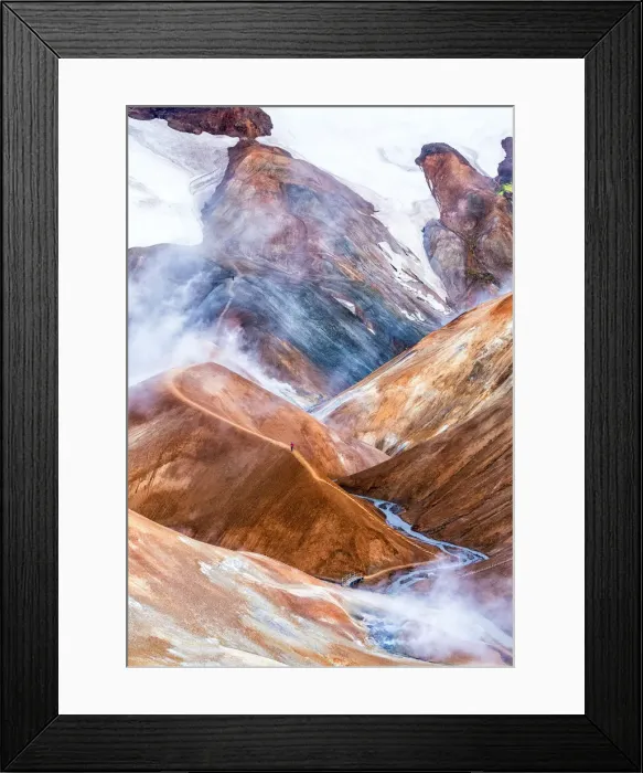 Framed Print : Hveradalir, or the valley of hot springs, one of the largest and most captivating geothermal areas in Iceland Framed Print : Hveradalir, or the valley of hot springs, one of the largest and most captivating geothermal areas in Iceland