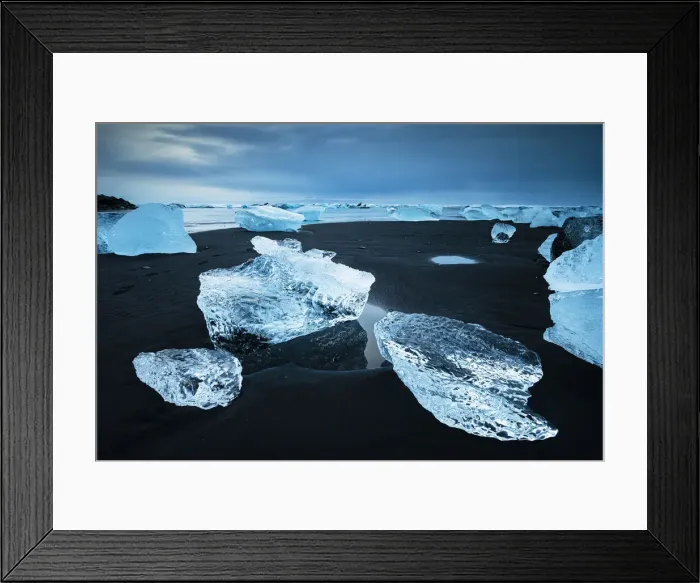 Framed Print : Diamond Beach, Jokulsarlon Glacier Lagoon, Hofn, Iceland, Europe Framed Print : Diamond Beach, Jokulsarlon Glacier Lagoon, Hofn, Iceland, Europe