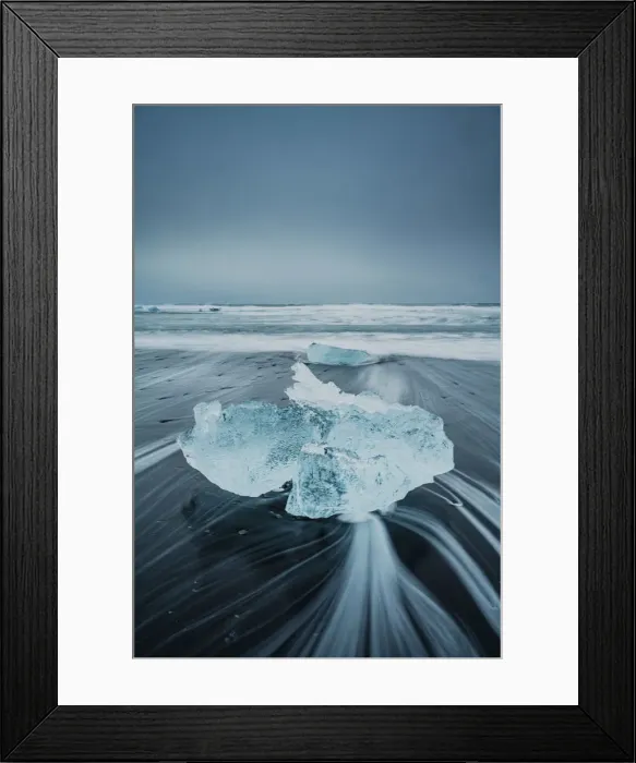 Framed Print : Diamond Beach, Jokulsarlon Glacier Lagoon, Hofn, Iceland, Europe Framed Print : Diamond Beach, Jokulsarlon Glacier Lagoon, Hofn, Iceland, Europe