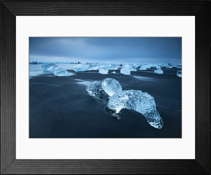 Framed Print : Diamond Beach, Jokulsarlon Glacier Lagoon, Hofn, Iceland, Europe Framed Print : Diamond Beach, Jokulsarlon Glacier Lagoon, Hofn, Iceland, Europe