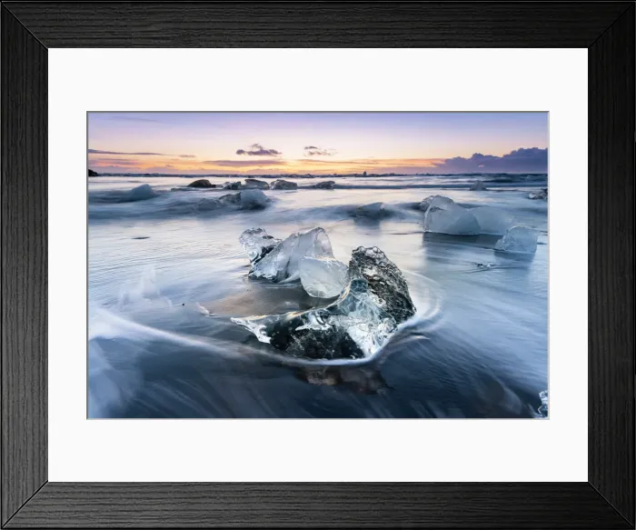 Framed Print : Diamond Beach, Jokulsarlon Glacier Lagoon, Hofn, Iceland, Europe Framed Print : Diamond Beach, Jokulsarlon Glacier Lagoon, Hofn, Iceland, Europe